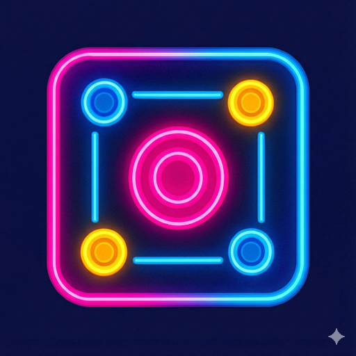 Neon Carrom Logo